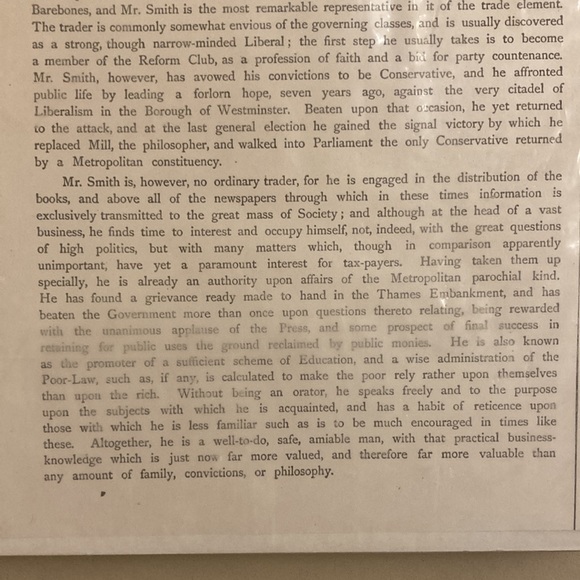 1872 Vanity Fair Spy March 9, 1972 Statesmen, No. 107 “Newspaper” Lithograph - Picture 7 of 8